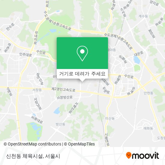 신천동 체육시설 지도