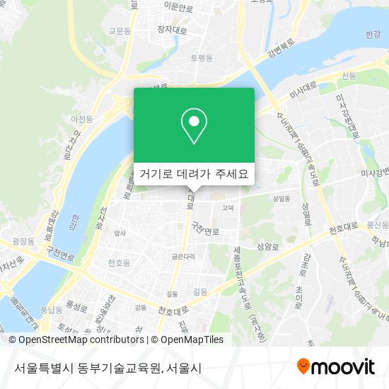 서울특별시 동부기술교육원 지도