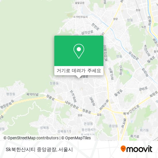 Sk북한산시티 중앙광장 지도