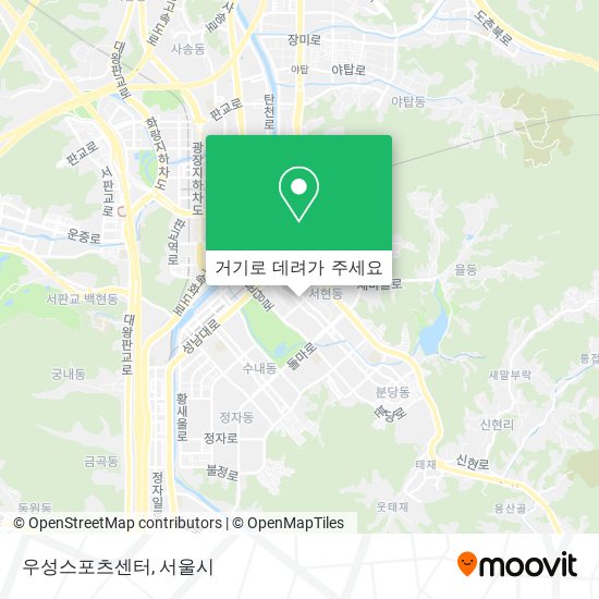 우성스포츠센터 지도
