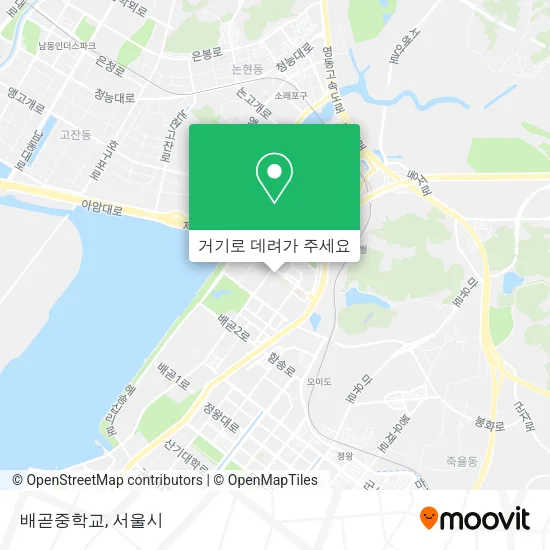 배곧중학교 지도