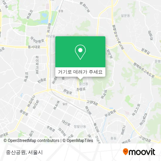 중산공원 지도