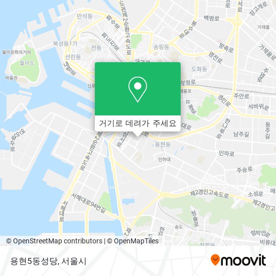 용현5동성당 지도