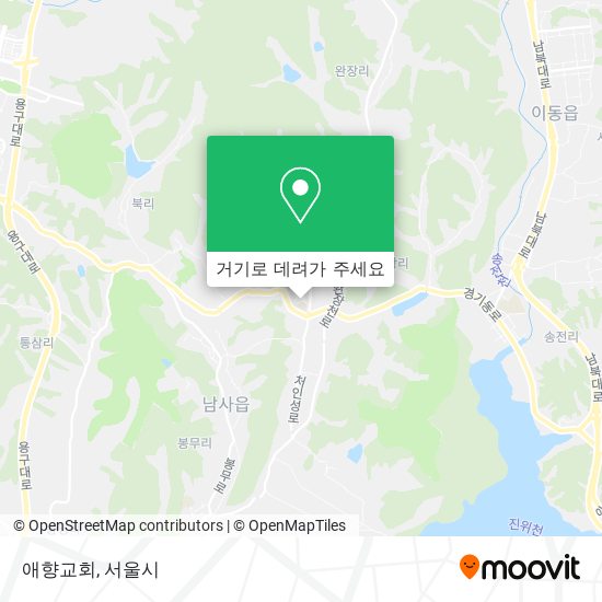 애향교회 지도