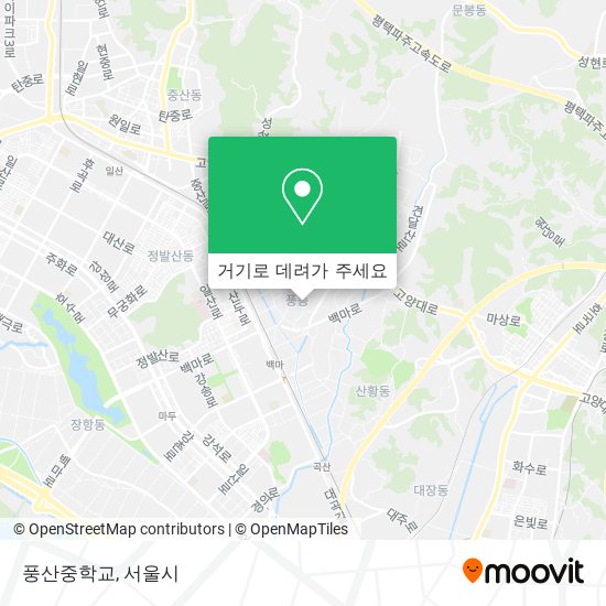 풍산중학교 지도