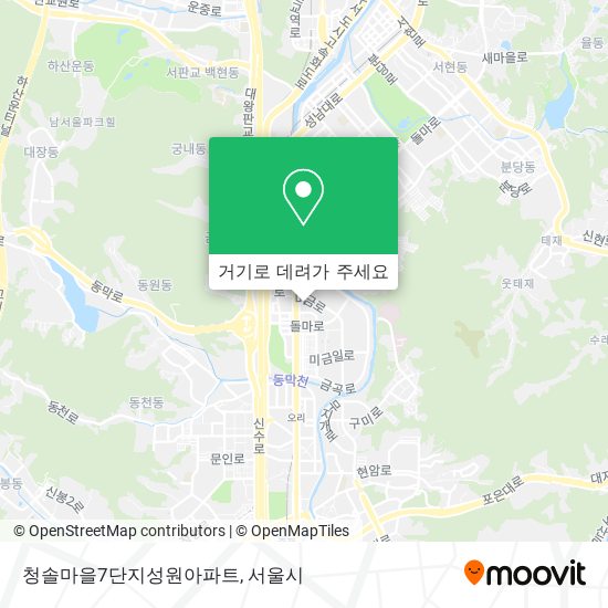 청솔마을7단지성원아파트 지도