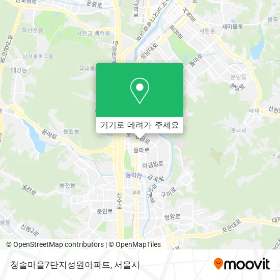 청솔마을7단지성원아파트 지도