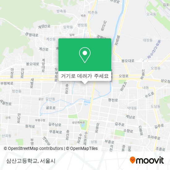 삼산고등학교 지도