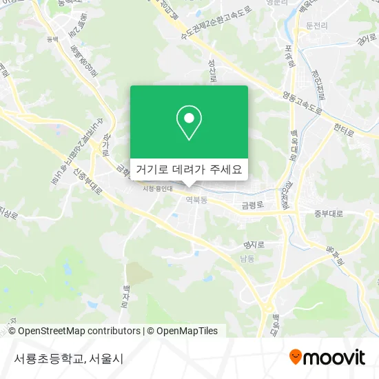 서룡초등학교 지도