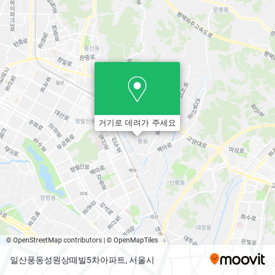 일산풍동성원상떼빌5차아파트 지도