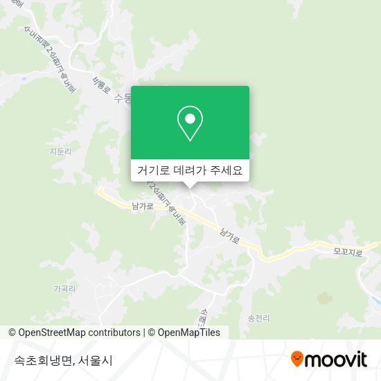 속초회냉면 지도