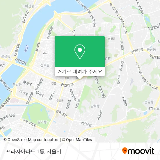 프라자아파트 1동 지도