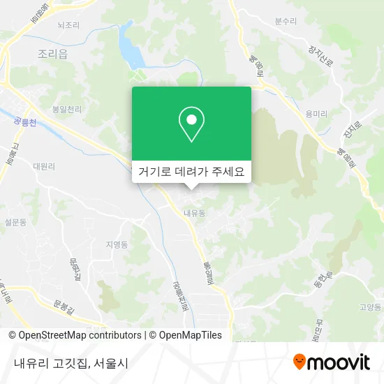 내유리 고깃집 지도
