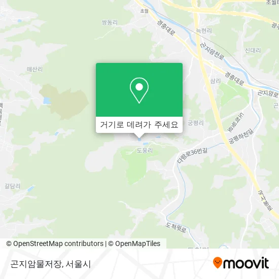 곤지암물저장 지도