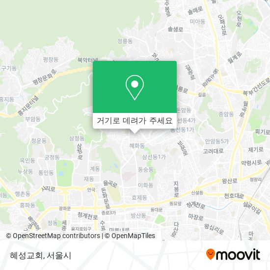 혜성교회 지도