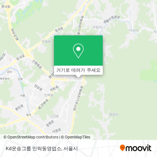 Kd운송그룹 민락동영업소 지도