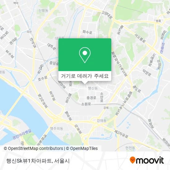 행신Sk뷰1차아파트 지도