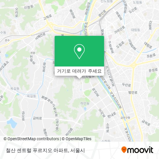 철산 센트럴 푸르지오 아파트 지도