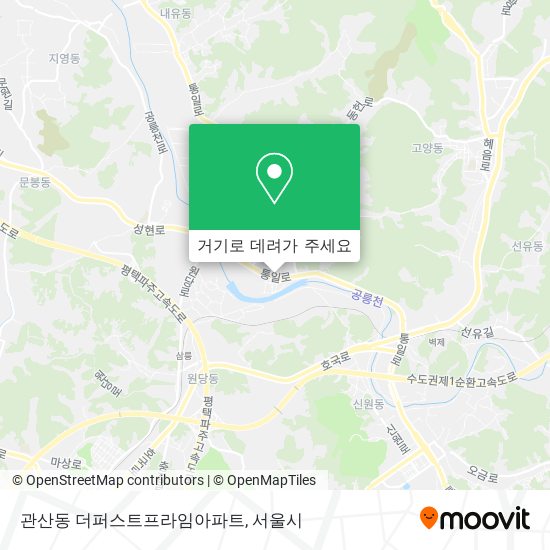 관산동 더퍼스트프라임아파트 지도