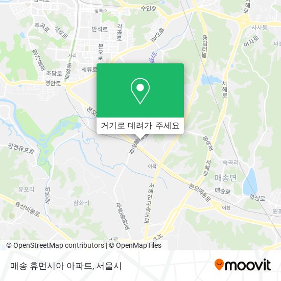 매송 휴먼시아 아파트 지도
