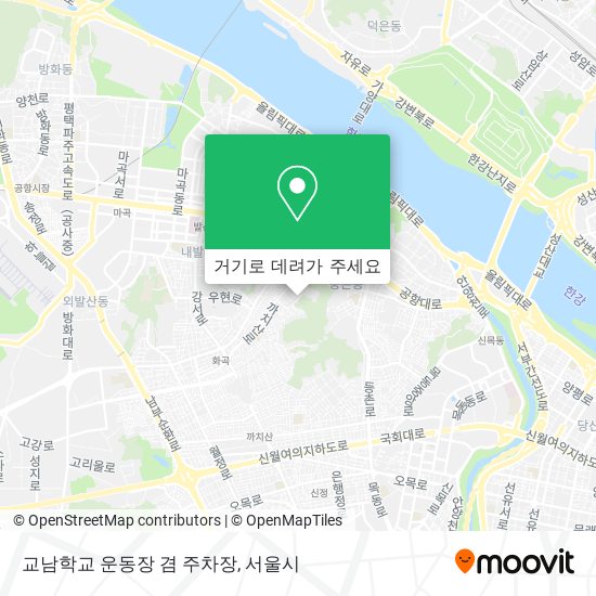 교남학교 운동장 겸 주차장 지도