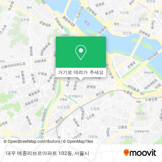대우 메종리브르아파트 102동 지도