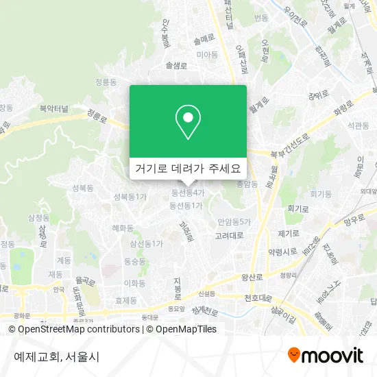 예제교회 지도