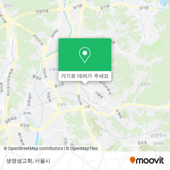 생명샘교회 지도