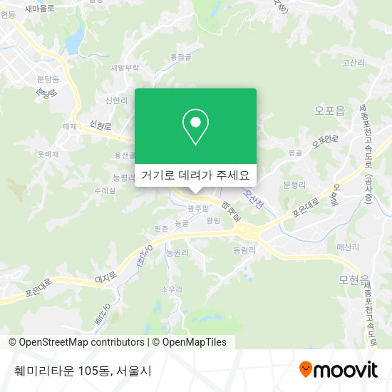 훼미리타운 105동 지도
