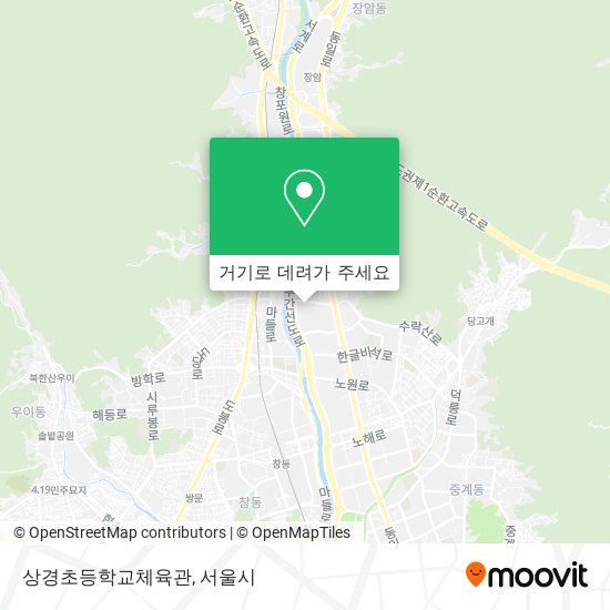 상경초등학교체육관 지도
