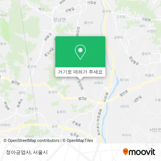 정아공업사 지도