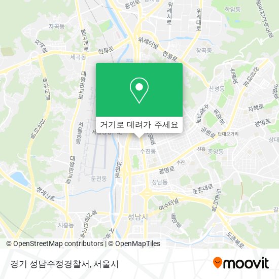 경기 성남수정경찰서 지도