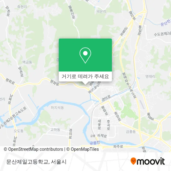 문산제일고등학교 지도