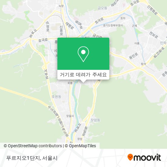 푸르지오1단지 지도