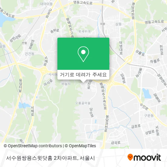서수원쌍용스윗닷홈 2차아파트 지도