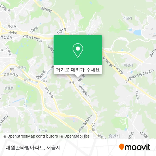 대원칸타빌아파트 지도