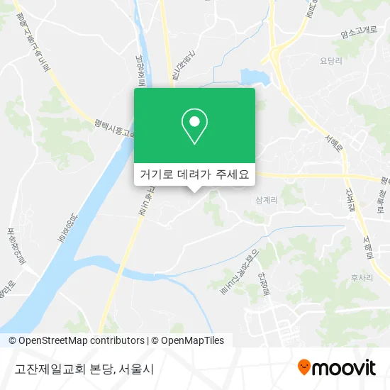 고잔제일교회 본당 지도