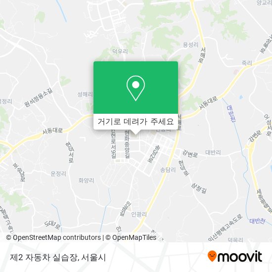 제2 자동차 실습장 지도