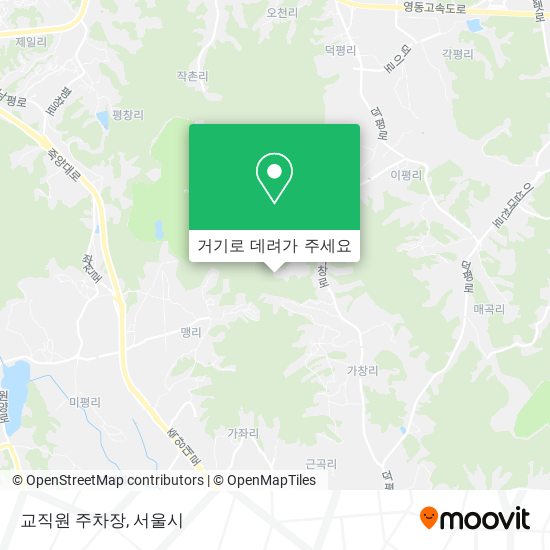 교직원 주차장 지도