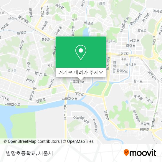 별망초등학교 지도