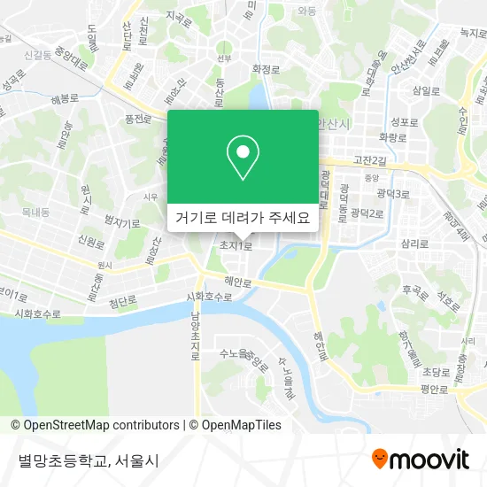 별망초등학교 지도