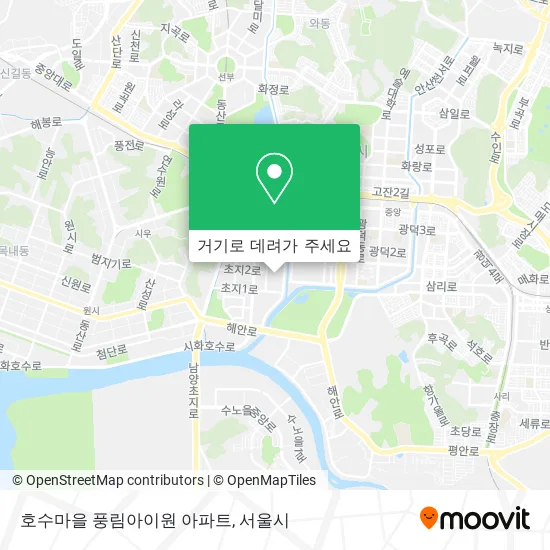 호수마을 풍림아이원 아파트 지도