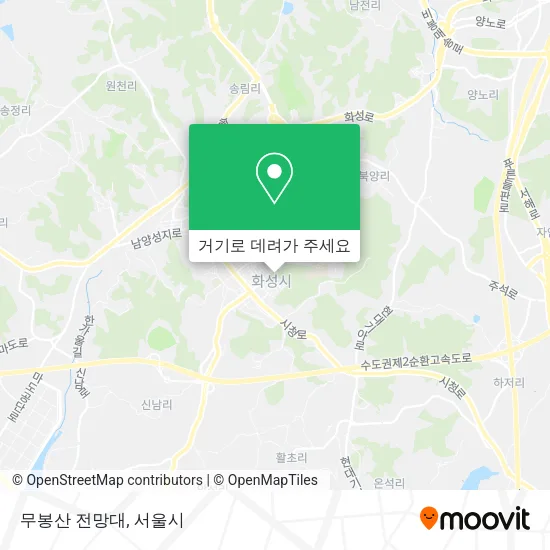 무봉산 전망대 지도