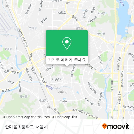 한마음초등학교 지도