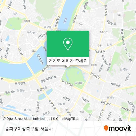송파구여성축구장 지도