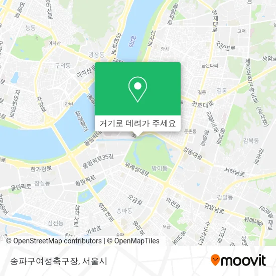 송파구여성축구장 지도