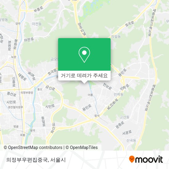 의정부우편집중국 지도