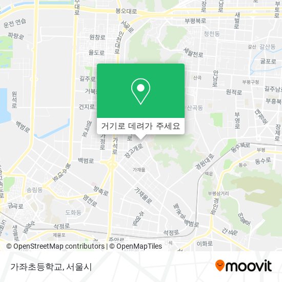 가좌초등학교 지도