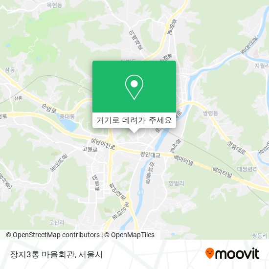 장지3통 마을회관 지도