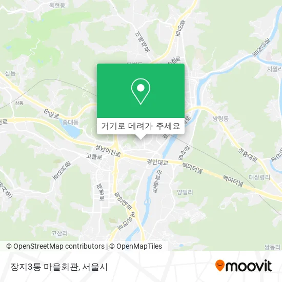 장지3통 마을회관 지도